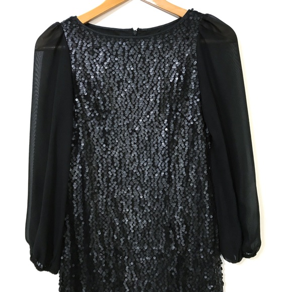 Eliza J Black Sequin Dress - Picture 2 of 7